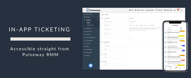 Pulseway lanceert in-app-ticketingmodule