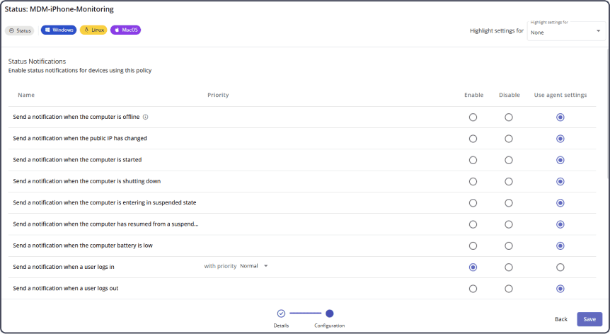 Configure Policies