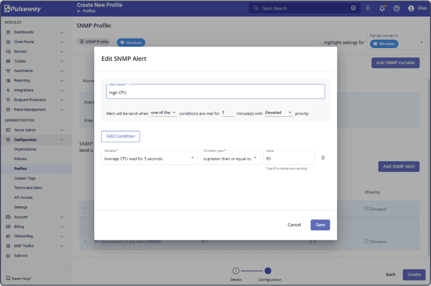 Actionable SNMP Alerting